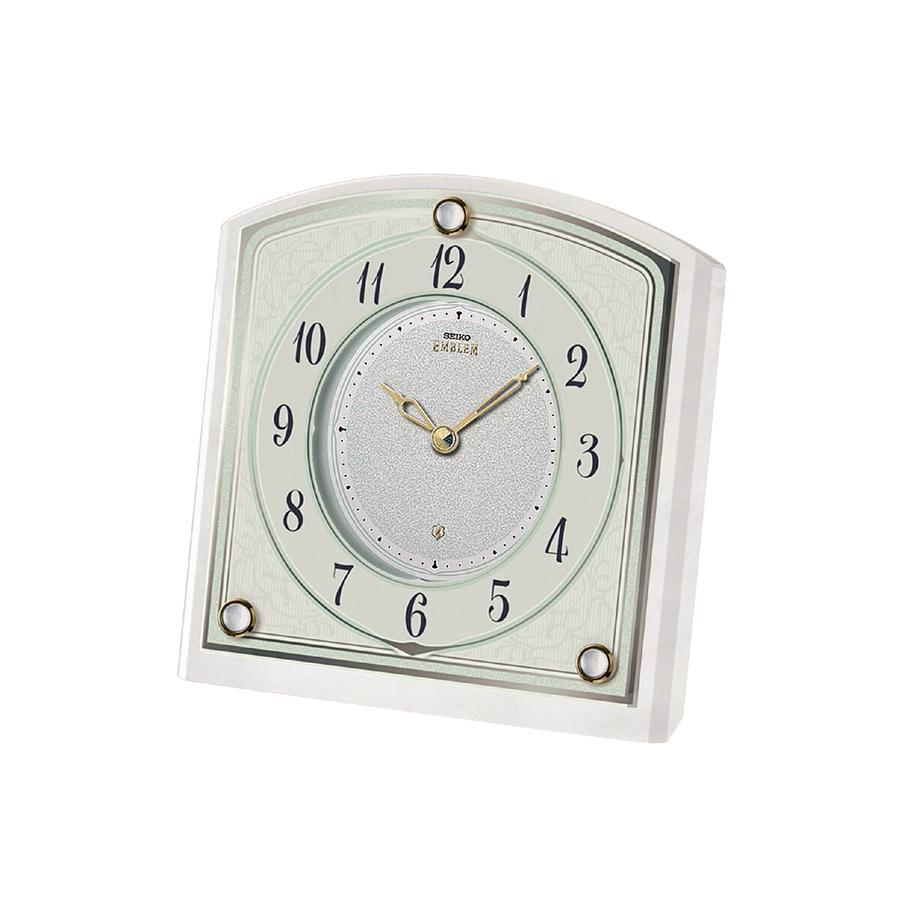 SEIKO EMBLEM 置き時計 アナログ HW588W SEIKO（セイコー） エムブレム 置き時計 HW588W クオーツ 電池式