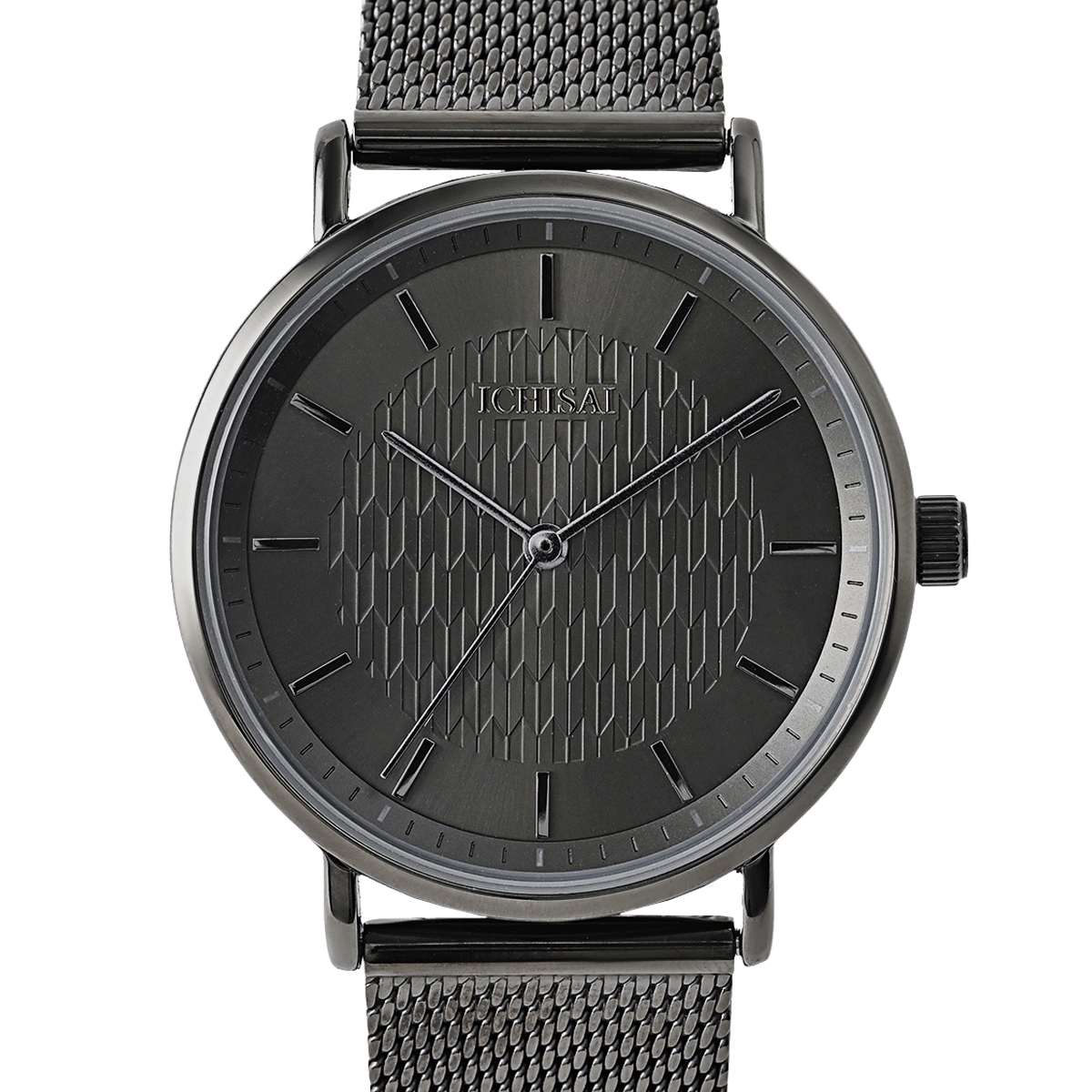 9月5日発売 イチサイ 矢絣文様ダイヤル 36mm 墨染 IS101-BK1A メンズ