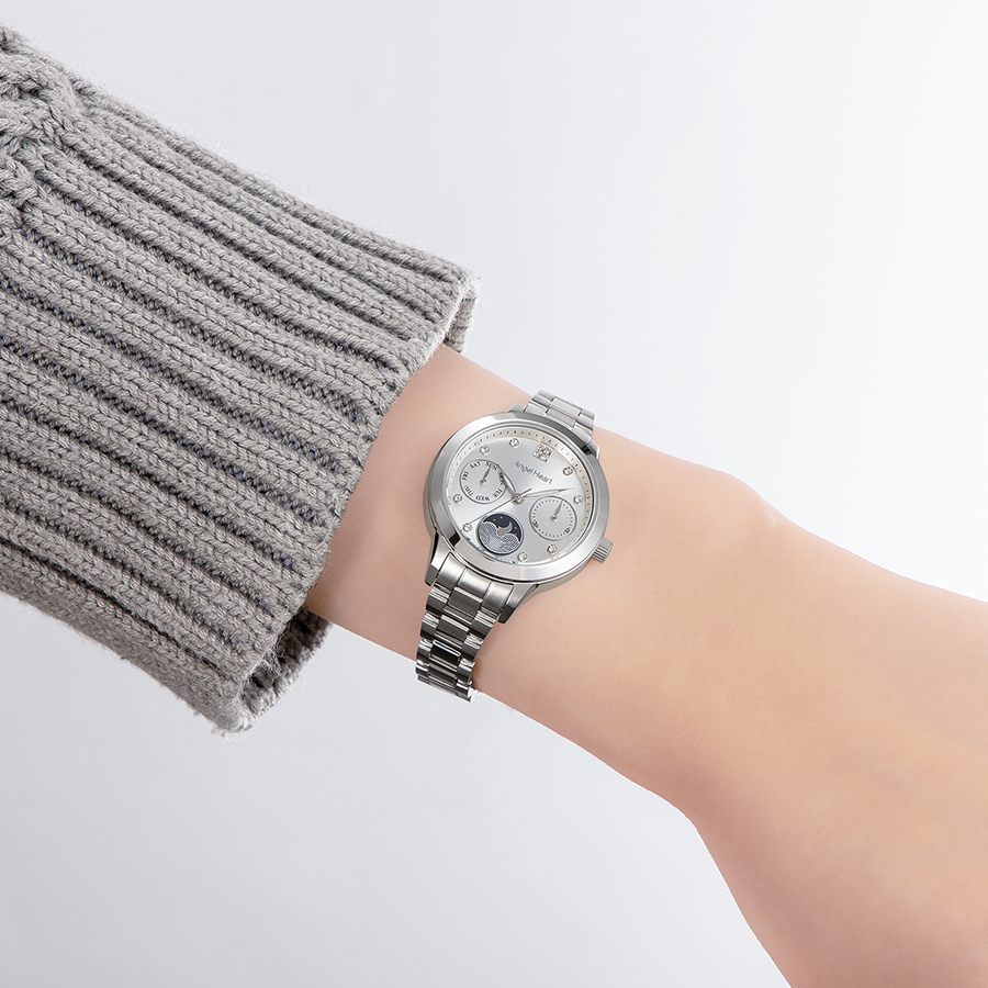 エンジェルハート 20周年記念モデル イノセントタイム サン&ムーン IT30SS レディース 腕時計 クオーツ 電池式 サンレイダイヤル シルバー | ANGEL HEART | 07