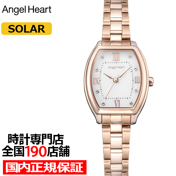 エンジェルハート イノセントタイム ITT25PG レディース 腕時計 ソーラー トノー ホワイトダイヤル ゴールド | ANGEL HEART