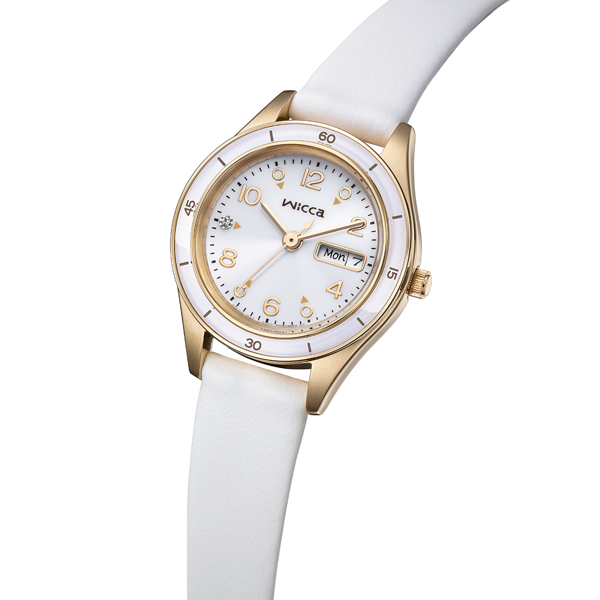 【新品】シチズン CITIZEN wicca 腕時計 レディース KH3-720-10 ACTIVE LINE ソーラーテック（E001-00Z） シルバーxホワイト アナログ表示 wicca（ウィッカ） 4月16日発売 シチズン アクティブライン KH3-720-10