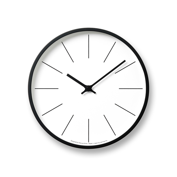 【美品】Lemnos　掛時計　ブラック　KK15-13 Lemnos（レムノス） タカタレムノス 掛け時計 カーサ 時計台の時計