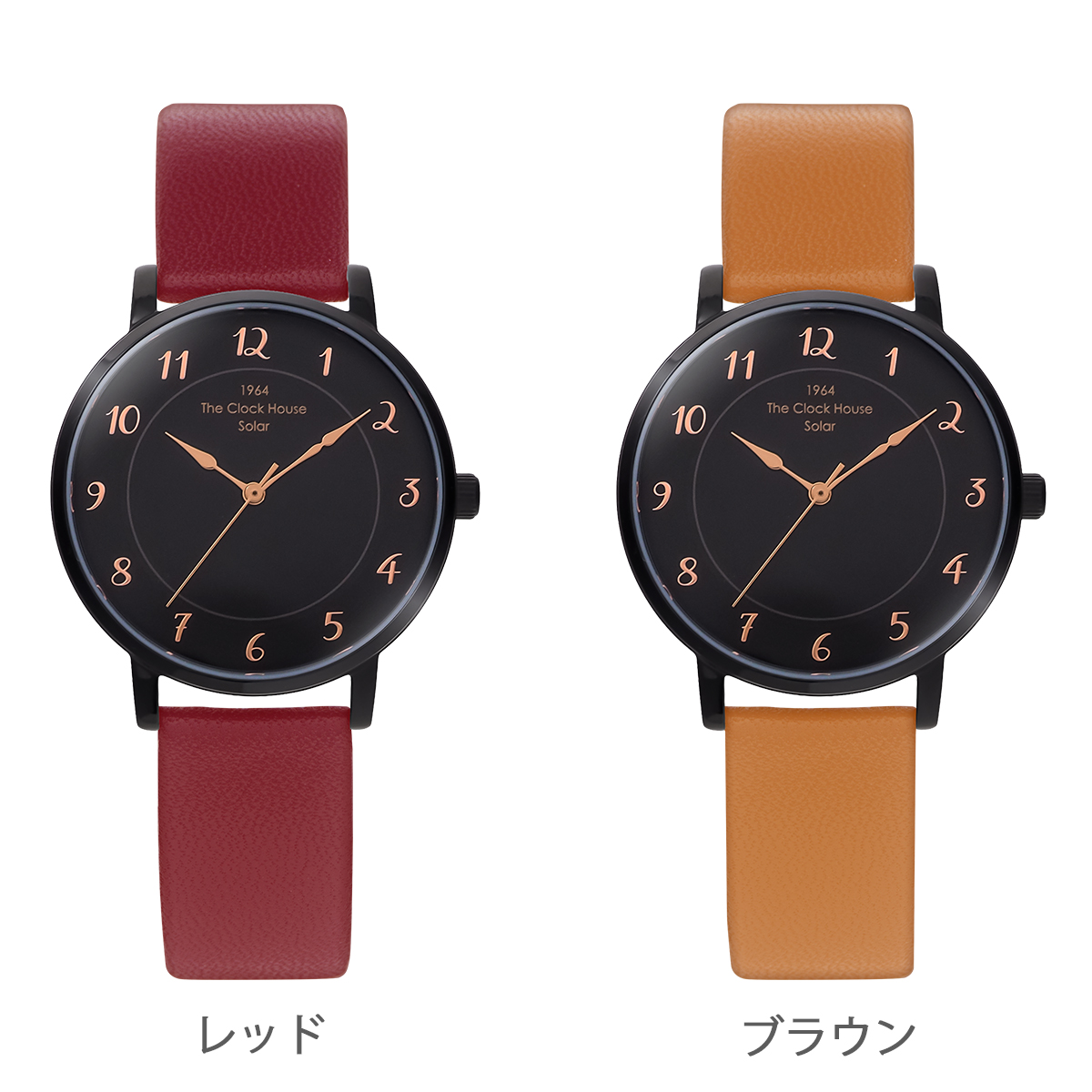選べる ザ・クロックハウス カスタマイズウォッチ フレンチカジュアル トロワ LCA1006-BK1 レディース 腕時計 ソーラー 革ベルト ブラック | THE CLOCK HOUSE | 17