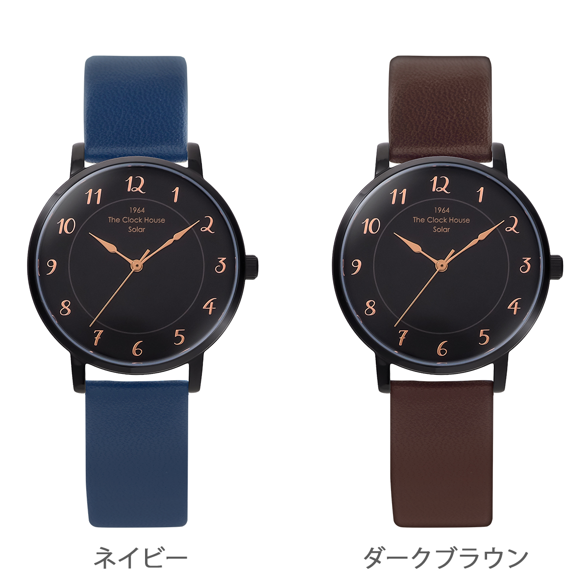 選べる ザ・クロックハウス カスタマイズウォッチ フレンチカジュアル トロワ LCA1006-BK1 レディース 腕時計 ソーラー 革ベルト ブラック | THE CLOCK HOUSE | 19