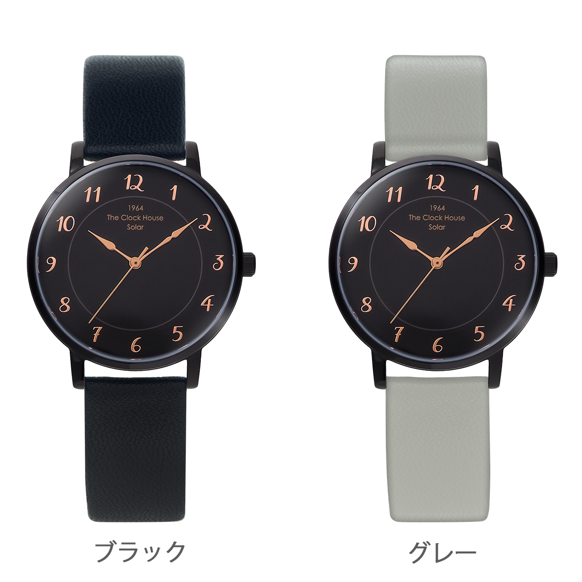 選べる ザ・クロックハウス カスタマイズウォッチ フレンチカジュアル トロワ LCA1006-BK1 レディース 腕時計 ソーラー 革ベルト ブラック | THE CLOCK HOUSE | 20