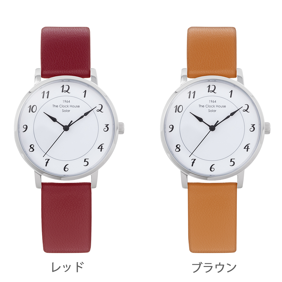 選べる ザ・クロックハウス カスタマイズウォッチ フレンチカジュアル トロワ LCA1006-WH1 レディース 腕時計 ソーラー 革ベルト ホワイト | THE CLOCK HOUSE | 13