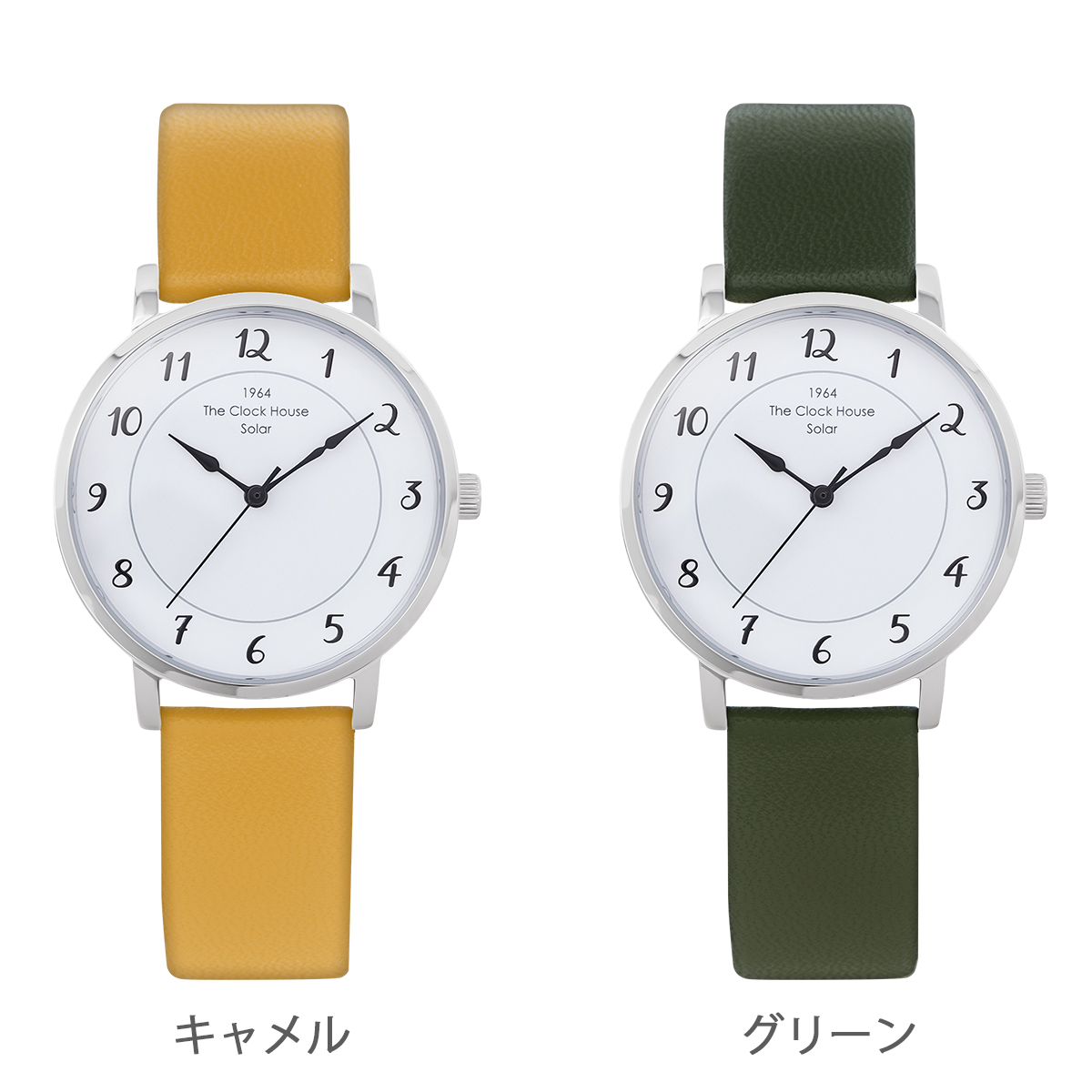 選べる ザ・クロックハウス カスタマイズウォッチ フレンチカジュアル トロワ LCA1006-WH1 レディース 腕時計 ソーラー 革ベルト ホワイト | THE CLOCK HOUSE | 14