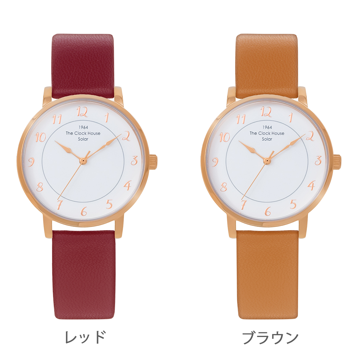 選べる ザ・クロックハウス カスタマイズウォッチ フレンチカジュアル トロワ LCA1006-WH2 レディース 腕時計 ソーラー 革ベルト ホワイト | THE CLOCK HOUSE | 13