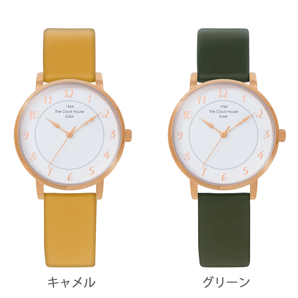 選べる ザ・クロックハウス カスタマイズウォッチ フレンチカジュアル トロワ LCA1006-WH2 レディース 腕時計 ソーラー 革ベルト ホワイト | THE CLOCK HOUSE | 14