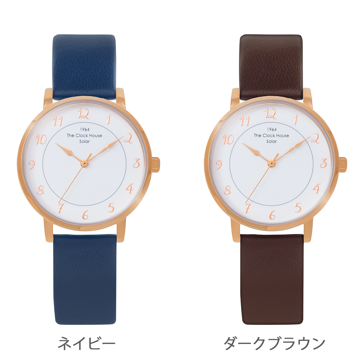 選べる ザ・クロックハウス カスタマイズウォッチ フレンチカジュアル トロワ LCA1006-WH2 レディース 腕時計 ソーラー 革ベルト ホワイト | THE CLOCK HOUSE | 15