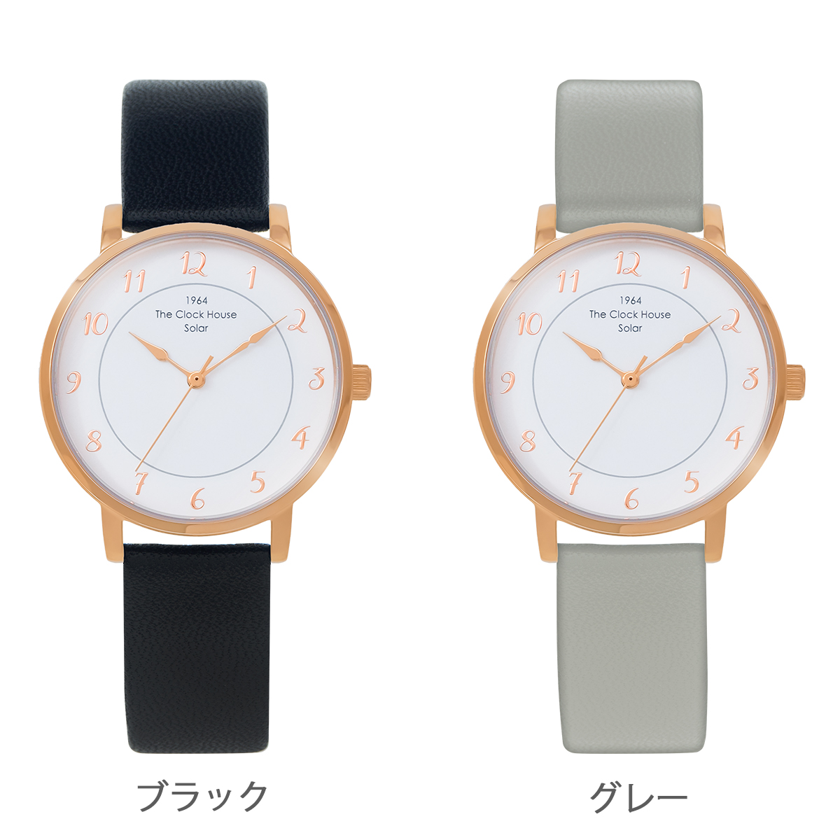 選べる ザ・クロックハウス カスタマイズウォッチ フレンチカジュアル トロワ LCA1006-WH2 レディース 腕時計 ソーラー 革ベルト ホワイト | THE CLOCK HOUSE | 16