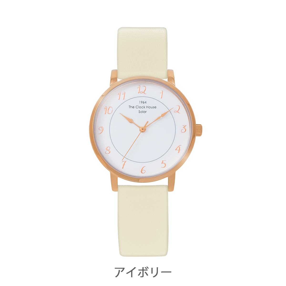 選べる ザ・クロックハウス カスタマイズウォッチ フレンチカジュアル トロワ LCA1006-WH2 レディース 腕時計 ソーラー 革ベルト ホワイト | THE CLOCK HOUSE | 17