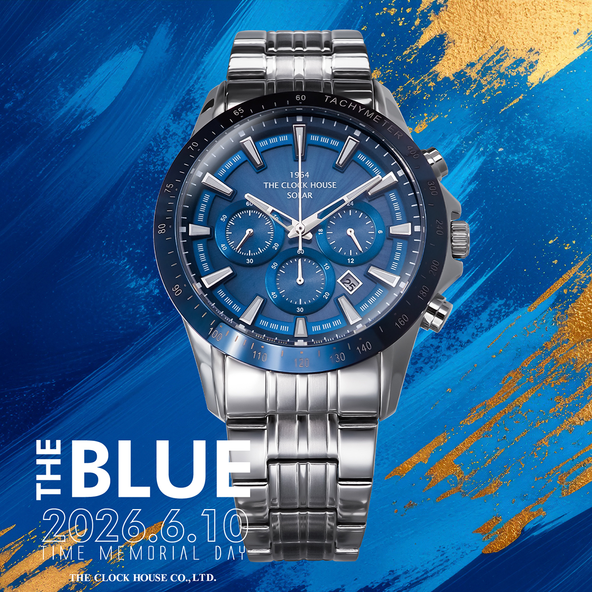 6月10日発売 ザ・クロックハウス ソーラー クロノグラフ THE BLUE