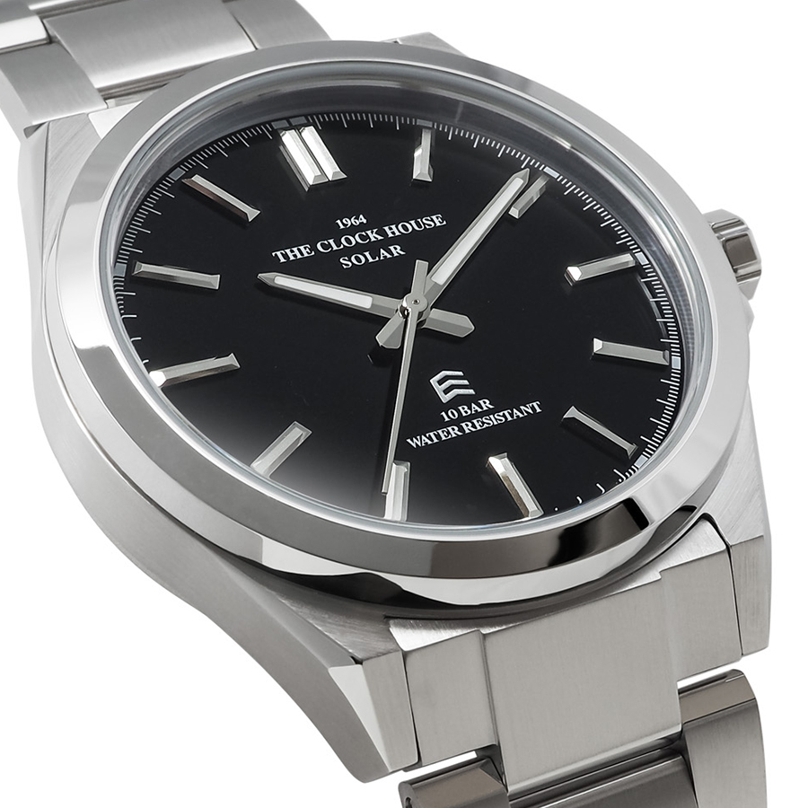 THE CLOCK HOUSE（ザ・クロックハウス） エッジ ソーラー 3針 グロス