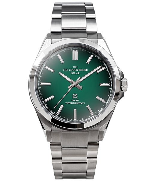 THE CLOCK HOUSE ザ・クロックハウス エッジ ソーラー 3針 グロス