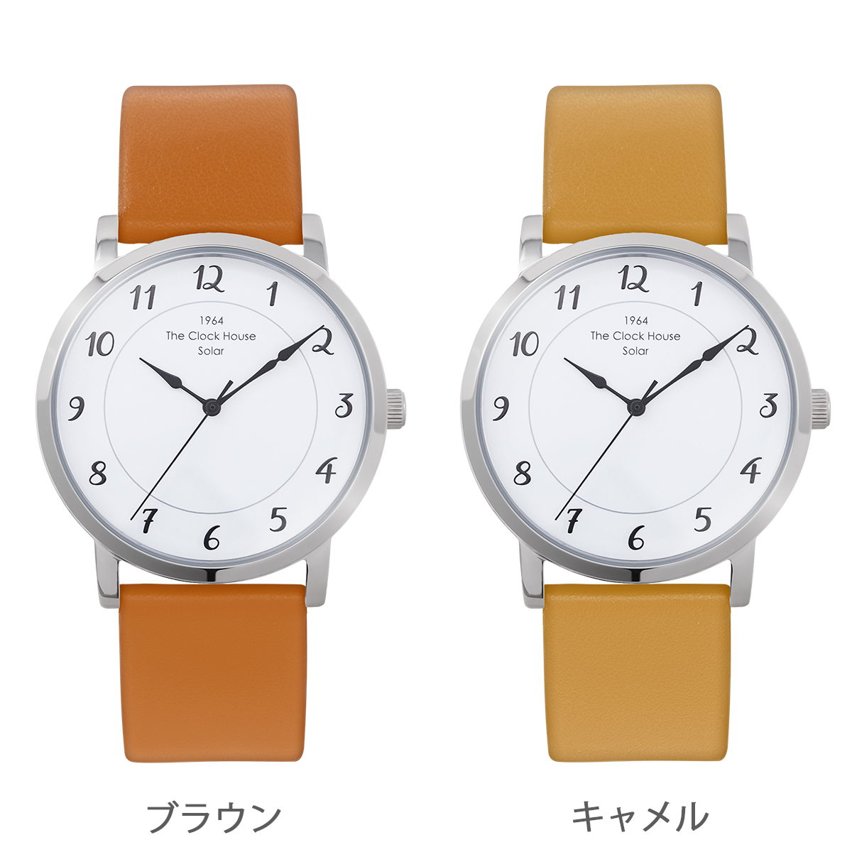 選べる ザ・クロックハウス カスタマイズウォッチ フレンチカジュアル トロワ MCA1006-WH1 メンズ 腕時計 ソーラー 革ベルト ホワイト | THE CLOCK HOUSE | 12