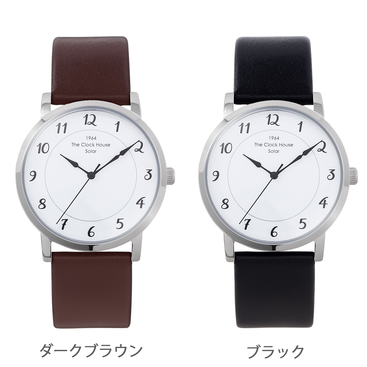 選べる ザ・クロックハウス カスタマイズウォッチ フレンチカジュアル トロワ MCA1006-WH1 メンズ 腕時計 ソーラー 革ベルト ホワイト | THE CLOCK HOUSE | 14