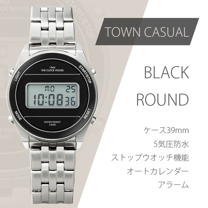 ヴィンテージ The Clock House タンク ローマン文字盤 稼働品 Amazon | ザ・クロックハウス タウンカジュアル メタル デジタル