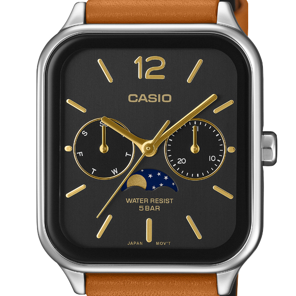 スタンダード（CASIO） カシオ コレクション 角型 ムーンフェイズ MTP