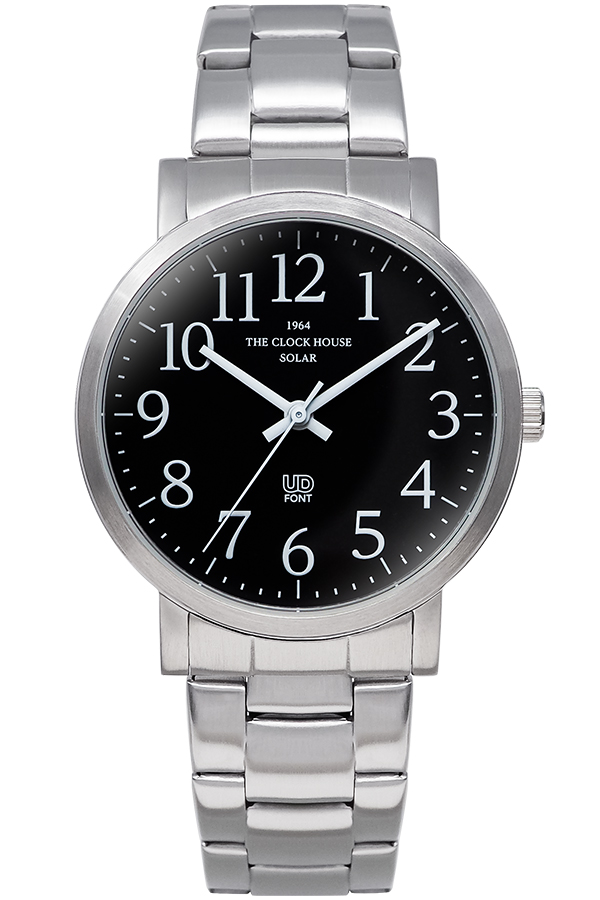 ザ・クロックハウス UD ユーディー 36mm MUD1002-BK1A メンズ レディース 腕時計 ソーラー 3針 ブラックダイヤル | THE CLOCK HOUSE | 01