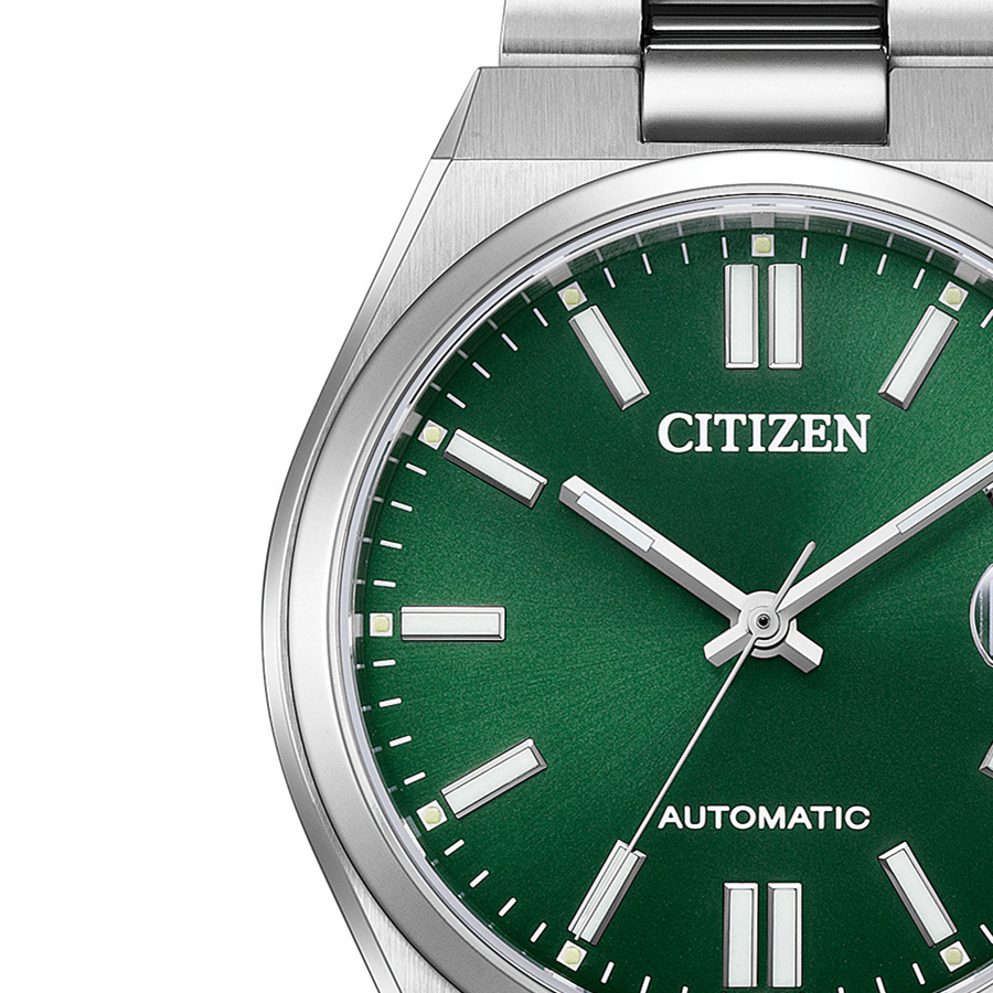 シチズンコレクション TSUYOSA Collection ツヨサ 37mm ダークグリーン NJ0200-50X メンズ 腕時計 メカニカル 機械式 自動巻き 3針 日付の画像
