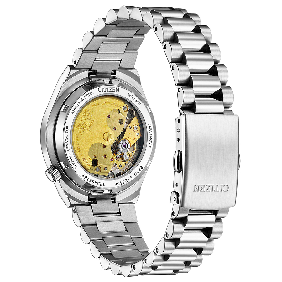 シチズンコレクション TSUYOSA Collection ツヨサ 37mm ダークグリーン NJ0200-50X メンズ 腕時計 メカニカル 機械式 自動巻き 3針 日付の画像