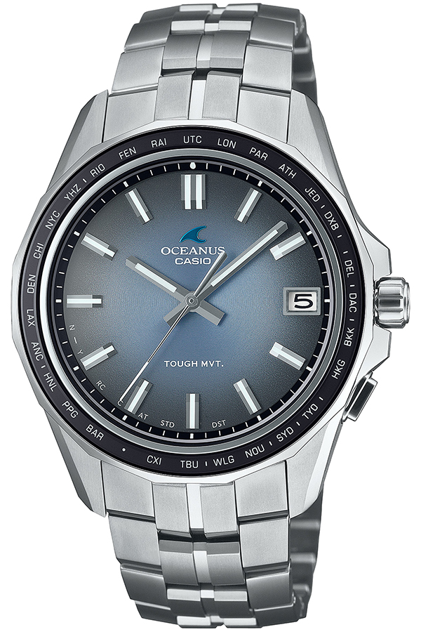 カシオ　オシアナスManta OCW-S400-2AJF ブルー(中古美品) Manta（OCEANUS） 【最大36回無金利ローン】カシオ オシアナス