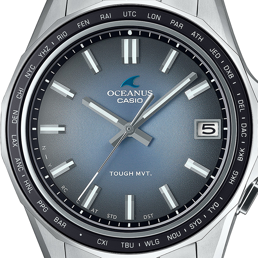カシオ　オシアナスManta OCW-S400-2AJF ブルー(中古美品) OCEANUS オシアナス マンタ S400 レトロトーンコレクション OCW
