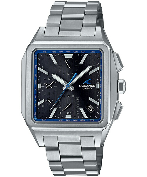 K*t様 美品OCW-T5000B-1AJF カシオ　オシアナス　クラッシク　ソ OCEANUS オシアナス クラシックライン 角型 オールブラック OCW-T5000B