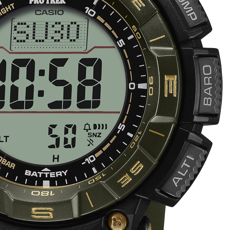 希少美品　PRO TREK PTR40 デジタル腕時計 プロトレック 30周年記念モデル 木漏れ日 PRG-340ANS-3JR メンズ