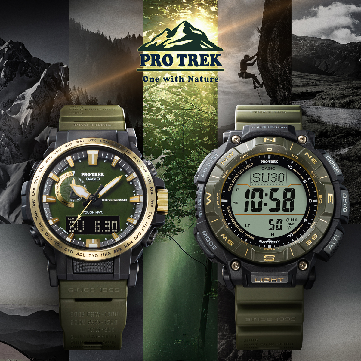 PRO TREK プロトレック 30周年記念モデル 木漏れ日 PRG-340ANS-3JR