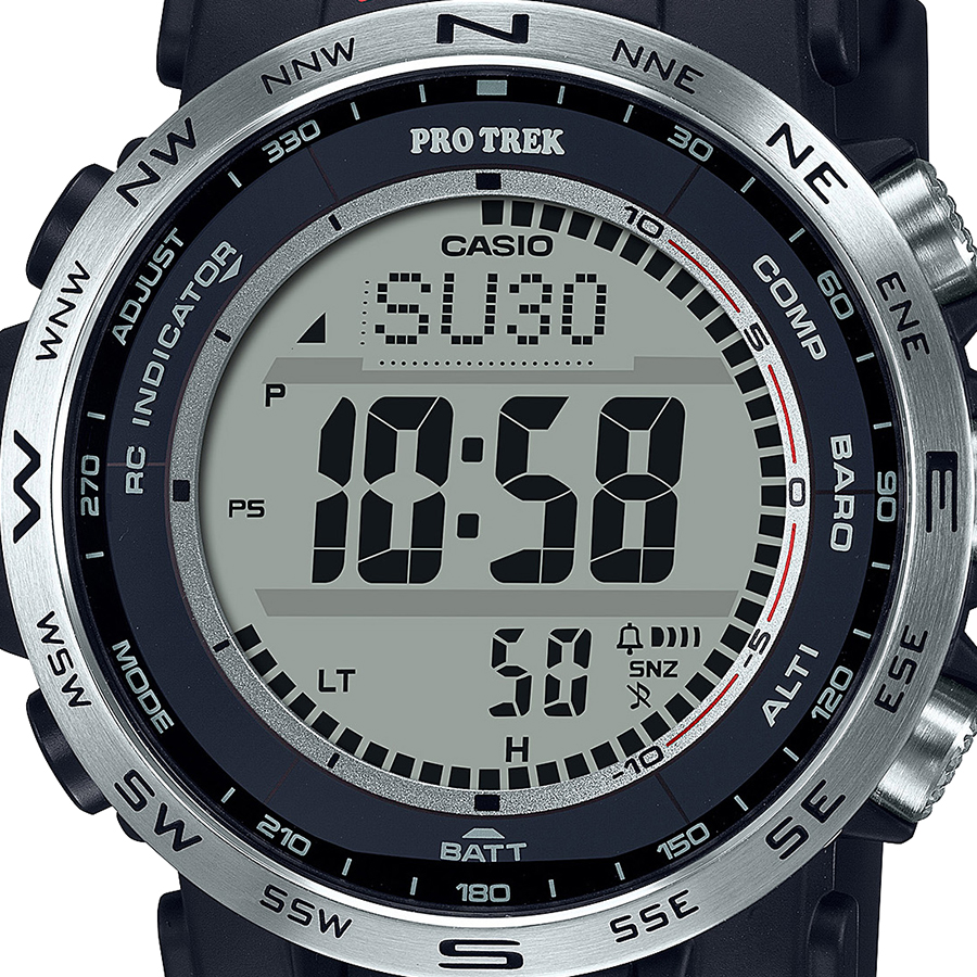 プロトレック CLIMBER LINE クライマーライン デジタルモデル PRW-35-1AJF メンズ 腕時計 電波ソーラー ウレタンバンド 国内正規品 カシオ 関連画像2