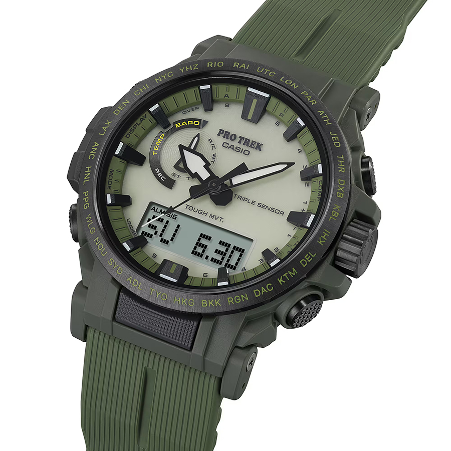CASIO PRO TREK　クライマーライン【PRW-61】新品・未使用 プロトレック クライマーライン 全面蓄光ダイヤル PRW-61LD-5JF メンズ