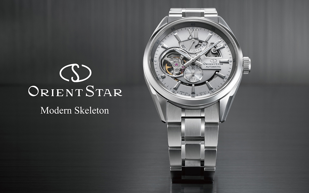 オリエントスター 自動巻時計機械式 日本製 RK-AV0125S 美品 オリエントスター モダンスケルトン RK-AV0125S メンズ 機械式 自動