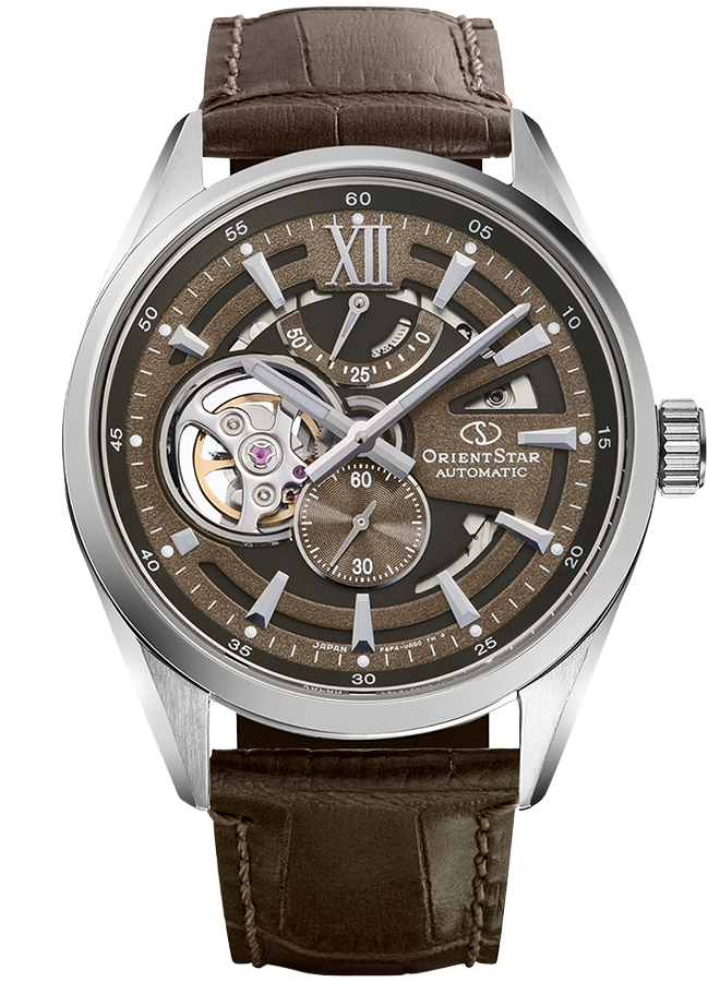 ORIENTSTAR オリエントスター モダンスケルトン ブラウン 自動巻腕時計 ORIENT STAR（オリエントスター） モダンスケルトン RK-AV0139Y メンズ