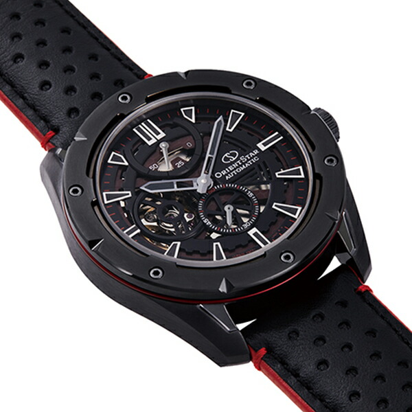 オリエントスター スポーツ アバンギャルドスケルトン RK-AV0A03B メンズ 腕時計 機械式 自動巻き 革ベルト ブラック