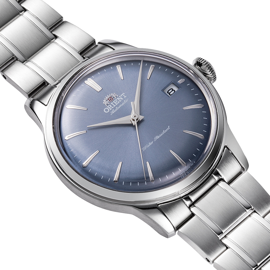 オリエント Bambino バンビーノ 38mm 3針モデル RN-AC0M10L メンズ 腕時計 機械式 自動巻き ライトブルーダイヤルの画像