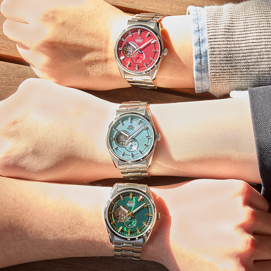 オリエント コンテンポラリー AT 自動巻 腕時計 RN-AR0009L ORIENT（オリエント） コンテンポラリー セミスケルトン RN-AR0009L