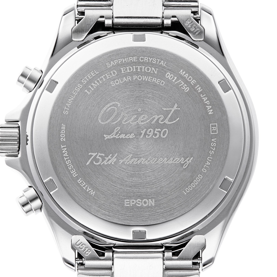 6月19日発売 オリエント Orient Mako オリエントマコ 限定モデル 青空 RN-TX0210L メンズ 腕時計 ソーラー クロノグラフ スカイブルーダイヤル | ORIENT | 04