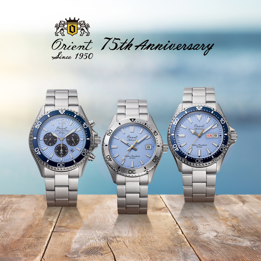 6月19日発売 オリエント Orient Mako オリエントマコ 限定モデル 青空 RN-TX0210L メンズ 腕時計 ソーラー クロノグラフ スカイブルーダイヤル | ORIENT | 07