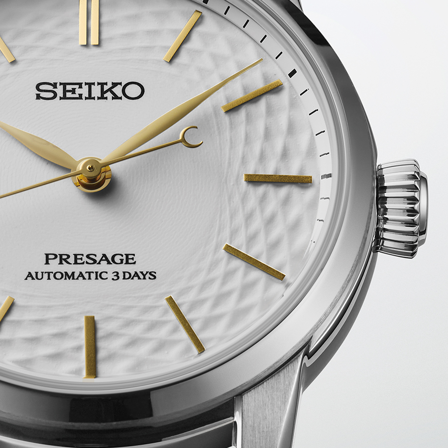 7月11日発売 セイコー プレザージュ 有田焼「無釉」ダイヤル 限定モデル SARX127 メンズ 腕時計 メカニカル 自動巻き 菱型模様 革ベルトコアショップ専売 | PRESAGE | 10