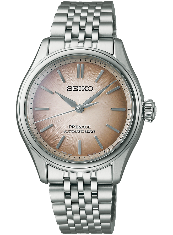 セイコー 自動巻き 時計 シルバー/ブラウン PRESAGE 豪華おまけ有 セイコー プレザージュ SEIKO Classic