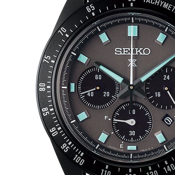 Seiko クロノグラフ ブラックダイアル PROSPEX セイコー プロスペックス スピードタイマー ソーラー