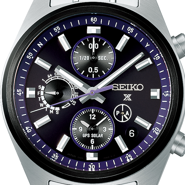 ソーラー電池 SEIKO ルミブライト ブラック文字盤 SEIKO セイコー 電波ソーラー 渡辺力監修モデル メンズ腕時計