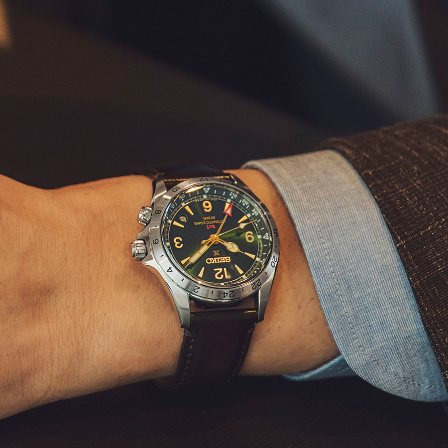 セイコー プロスペックス アルピニスト メカニカル GMT SBEJ005 メンズ 腕時計 機械式 革ベルト コアショップ専売モデル