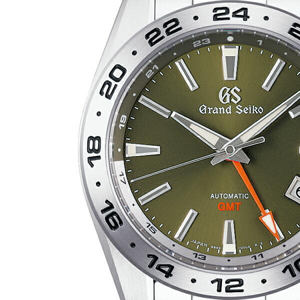 グランドセイコー 9S メカニカル GMT SBGM247 メンズ 腕時計 自動巻き 機械式 カーキ 9S66 荒野｜theclockhouse｜04