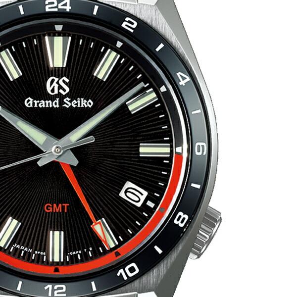 グランドセイコー 9F クオーツ GMT SBGN019 メンズ 腕時計 メタルバンド セラミックスベゼル 強化耐磁 ブラック 9F86｜theclockhouse｜05