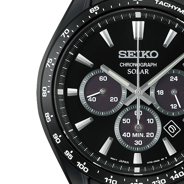 SEIKO v175 ソーラークロノグラフ（腕時計、懐中時計） | ファッション