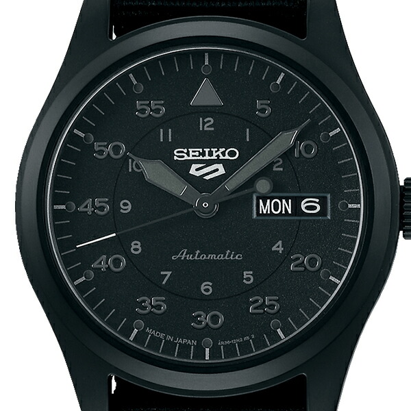 セイコー5 スポーツ STEALTH BLACK ステルスブラック SBSA167 メンズ 腕時計 メカニカル 自動巻き ナイロン 日本製