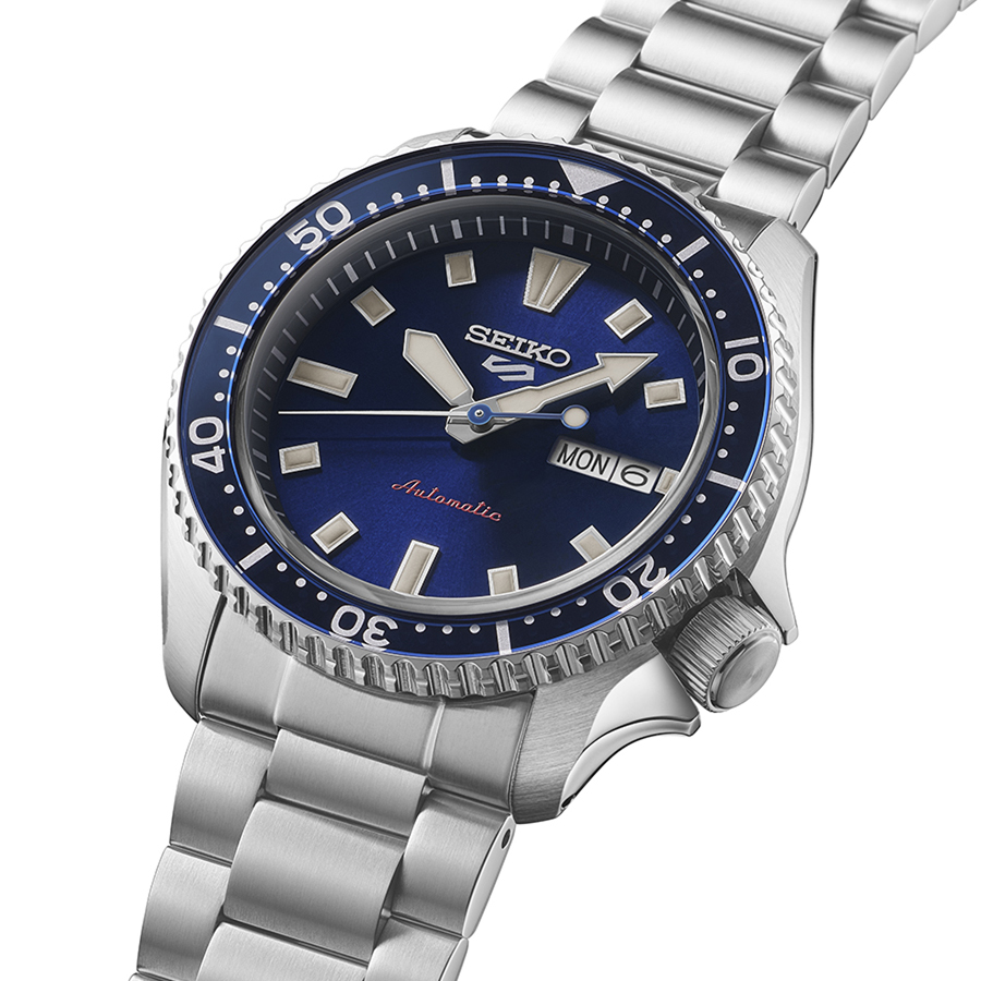セイコー 5スポーツ SKXシリーズ SKX399 オマージュデザイン SBSA303 メンズ 腕時計 自動巻 ネイビーダイヤル 日本製の画像